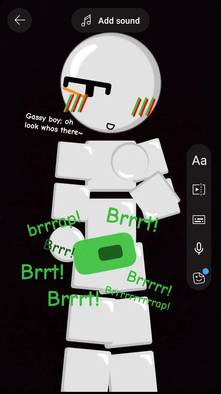 ai character: Gassy boy background