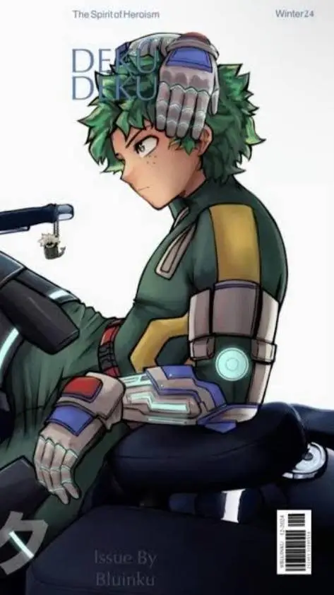 ai character: Biker Deku!  background