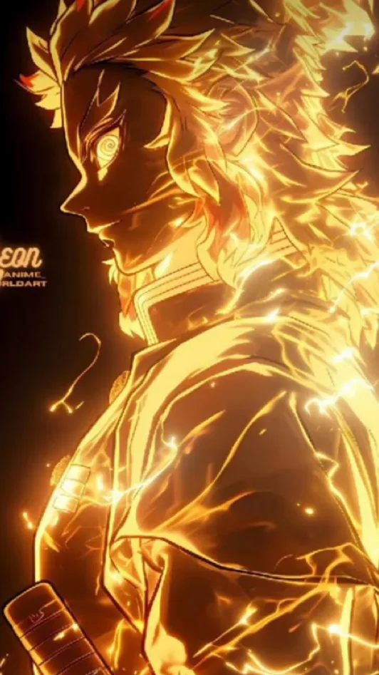 ai character: Rengoku bday background