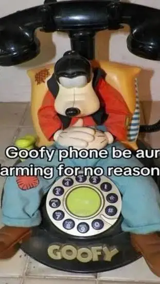 ai character: Goofy Phone background