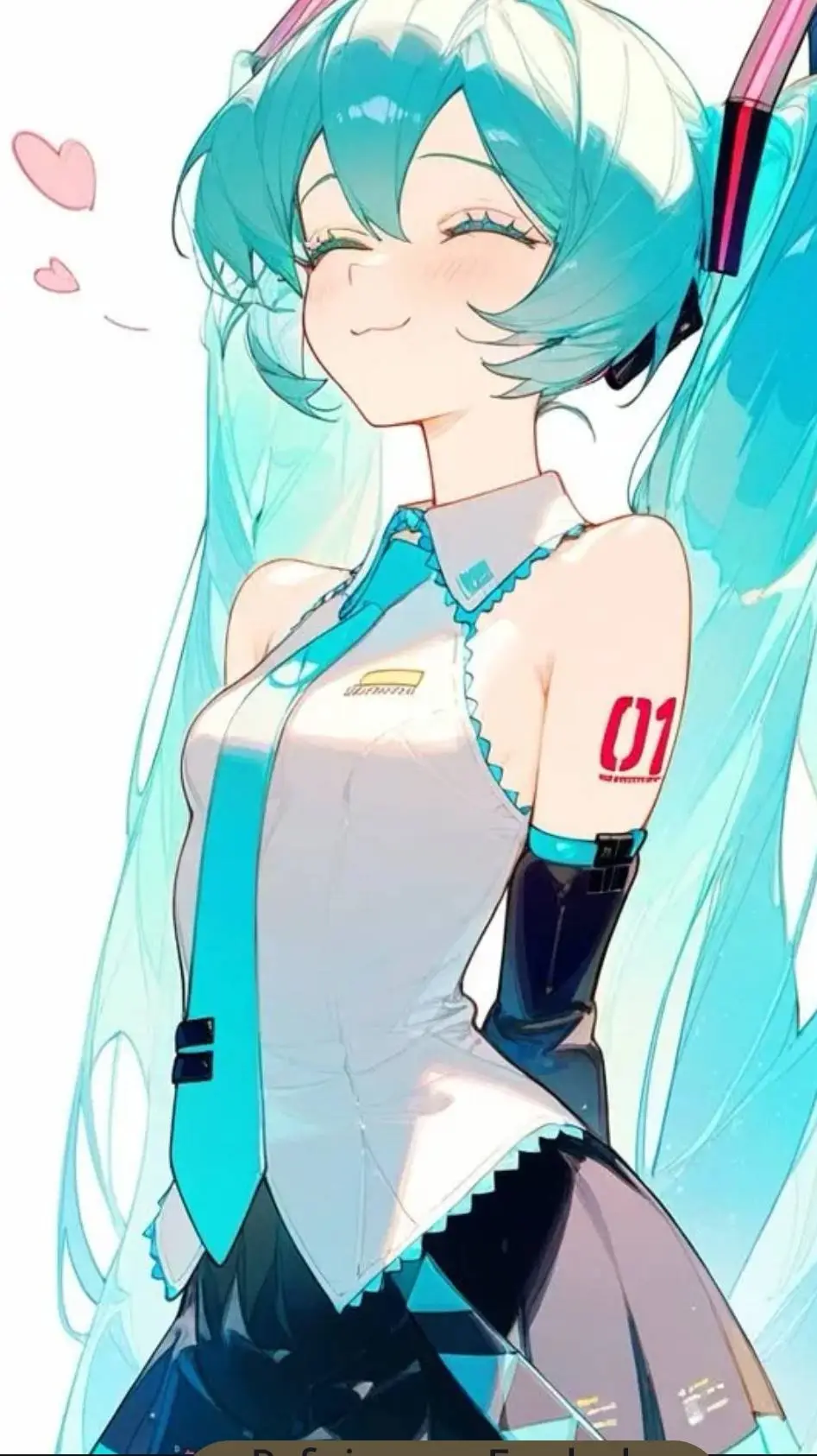 ai character: Hatsune Miku~♥︎ background