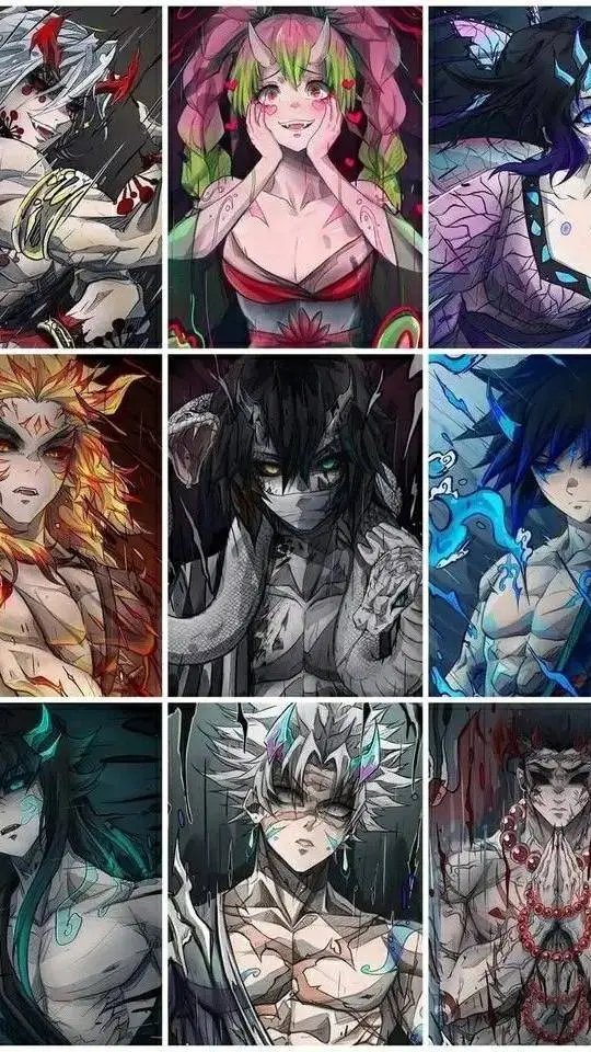 ai character: hashira demon background