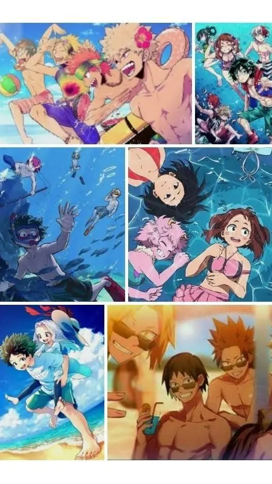 ai character: MHA BEACH background