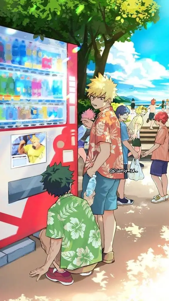 ai character: summer with MHA background