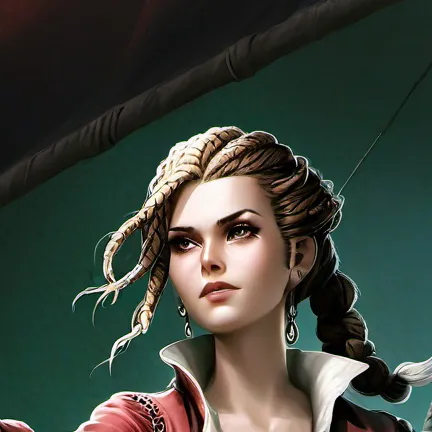 chat with ai character: Lesbian pirate