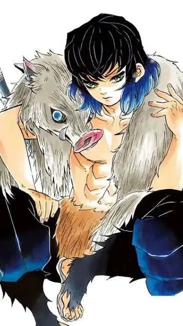 ai character: 🐗inosuke hashibira background