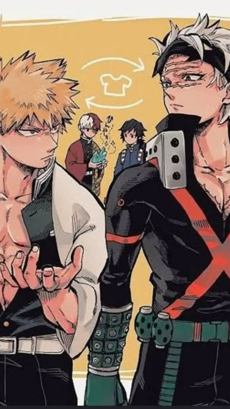 ai character: kny x mha background