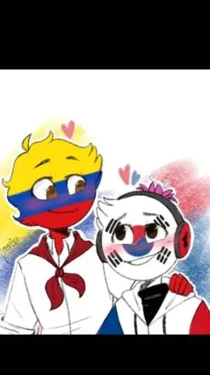ai character:  pareja de países background