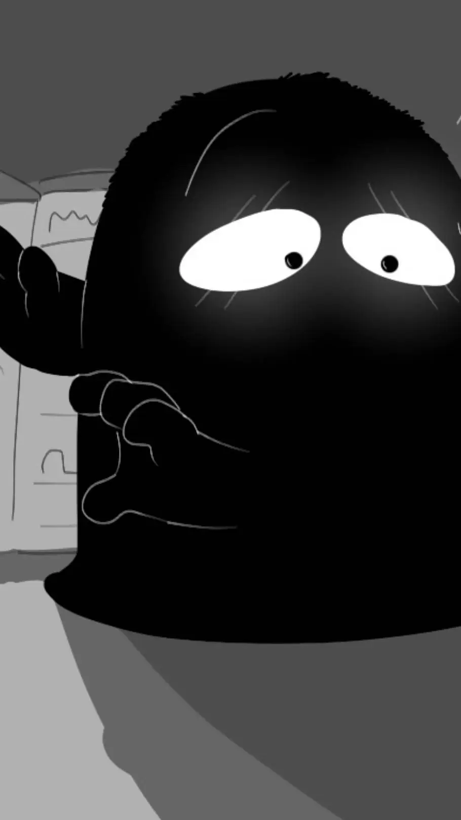 ai character: •{ANGRY MUNCI}• background