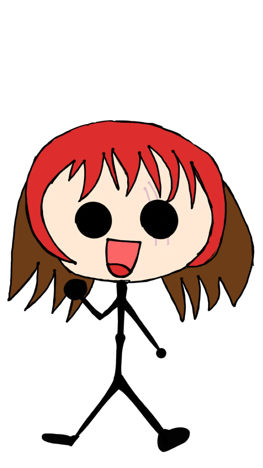 ai character: Yo misma . Red  background