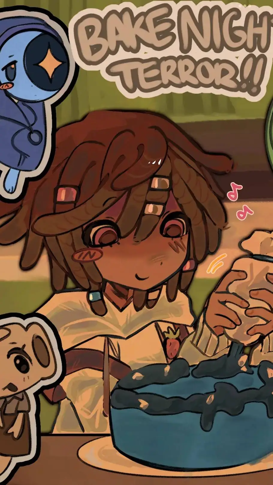 ai character: 🍫Cosmo🍰 background