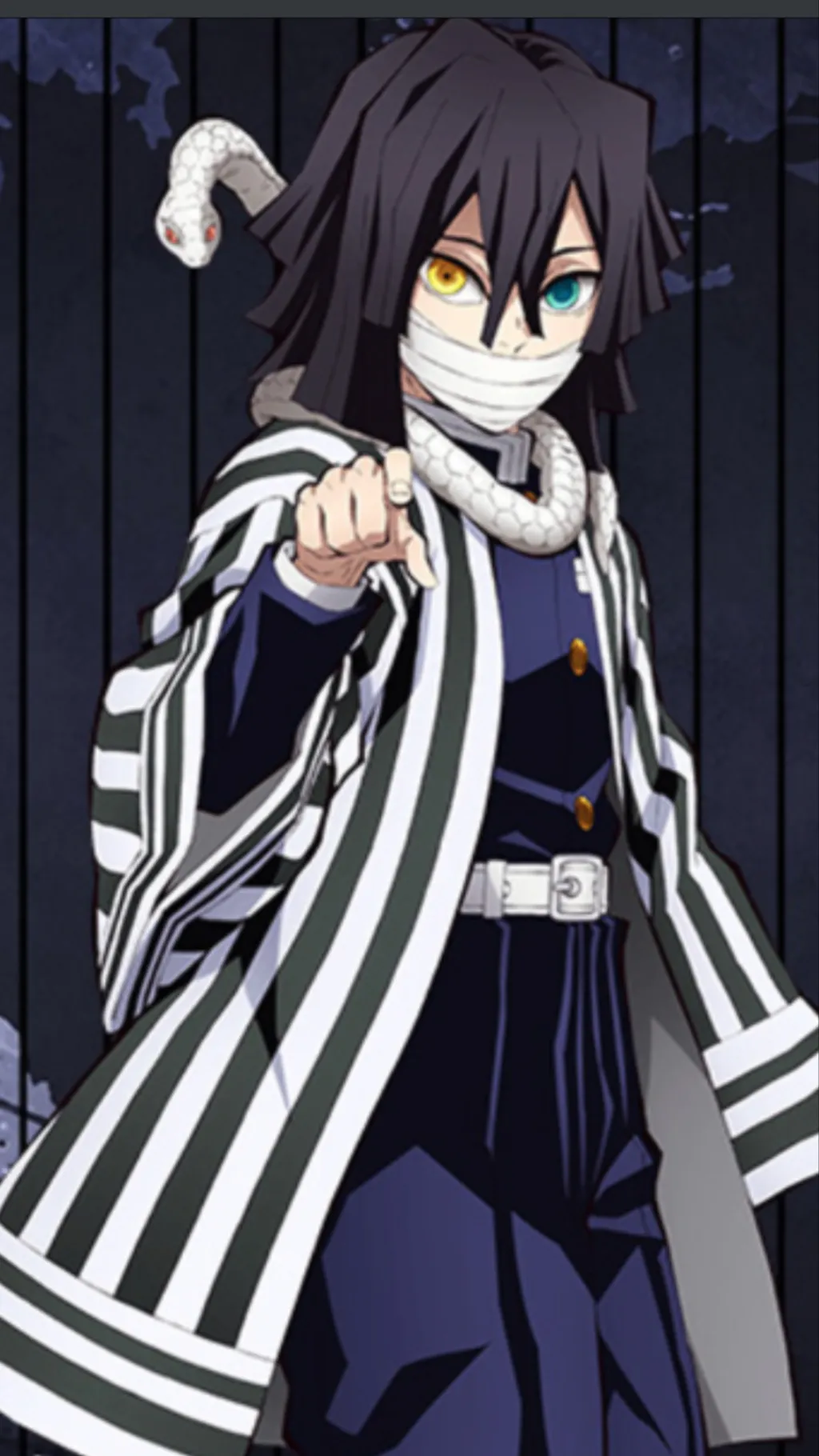 ai character: Obanai Iguro 🐍 background