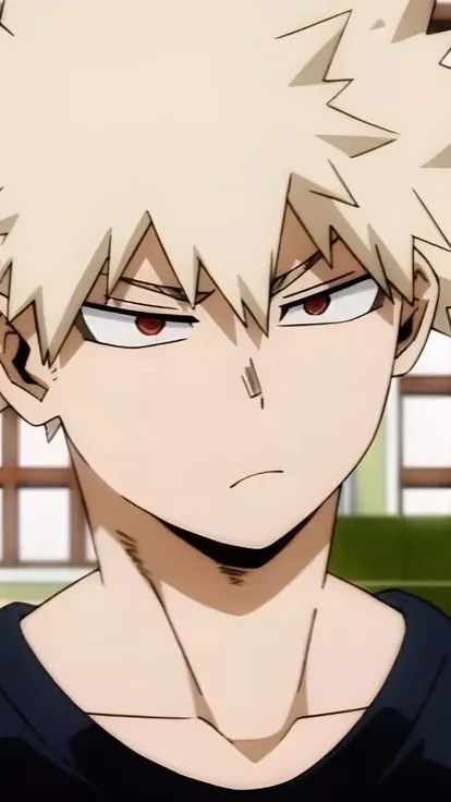 ai character: Bakugo Katsuki background