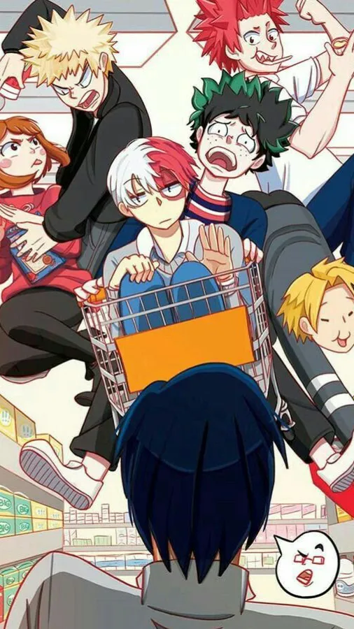 ai character: Mha mall background