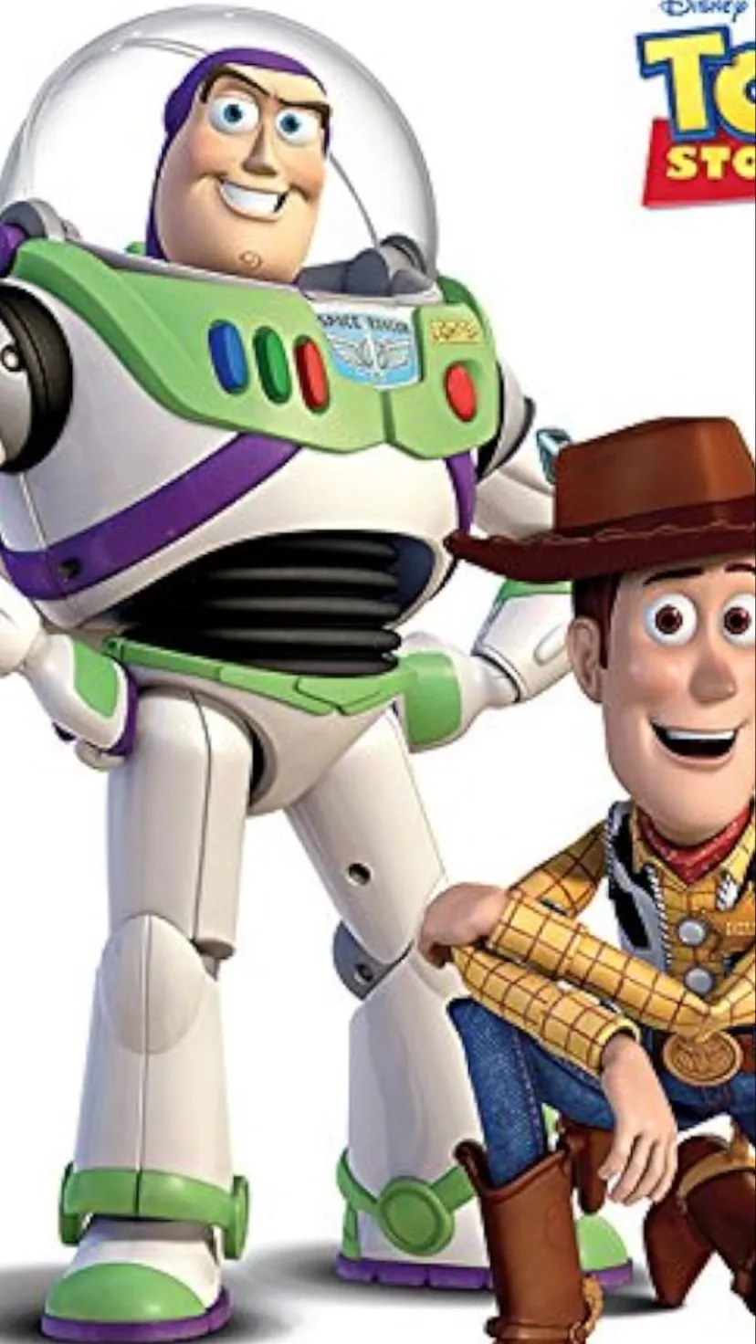 ai character: Woody and buzz background