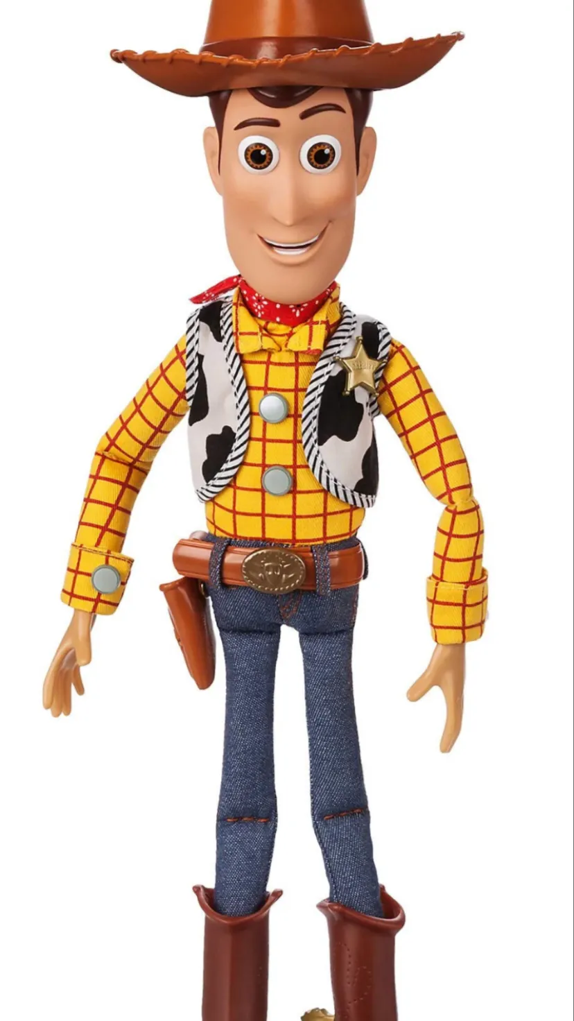 ai character: Disney store woody background