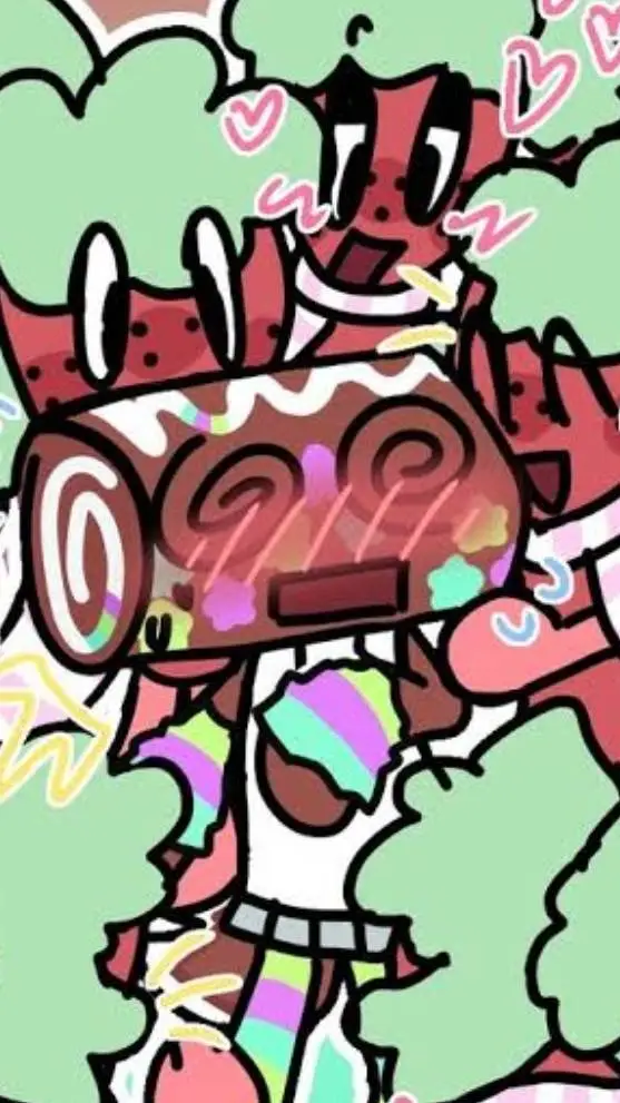 ai character: Fruitcake background