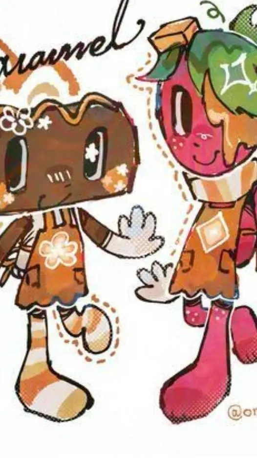 ai character: fruitcakecookie background