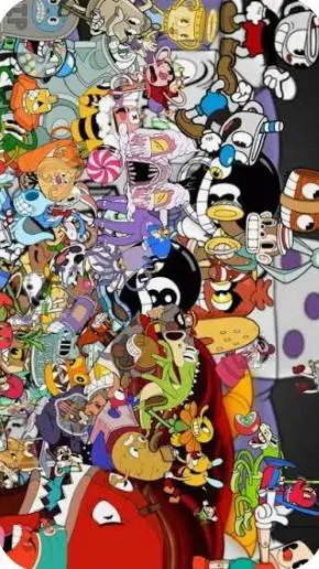 ai character: Cuphead peace 2 background