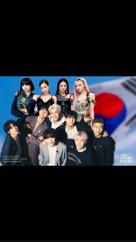 ai character: BTS X BLACKPINK  background