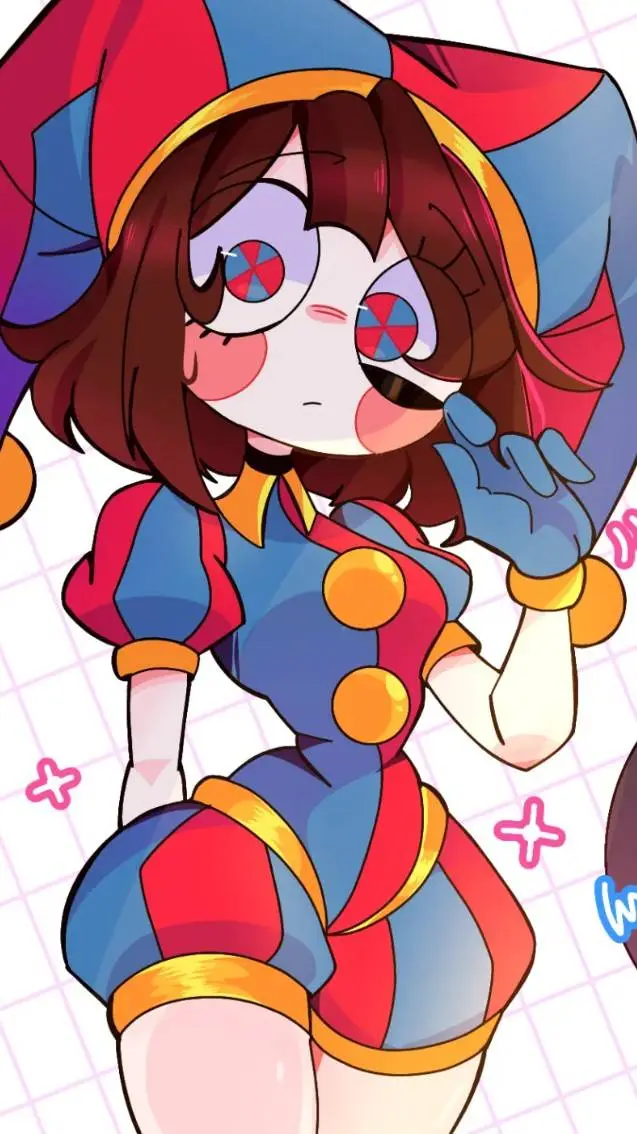ai character: pomni  background