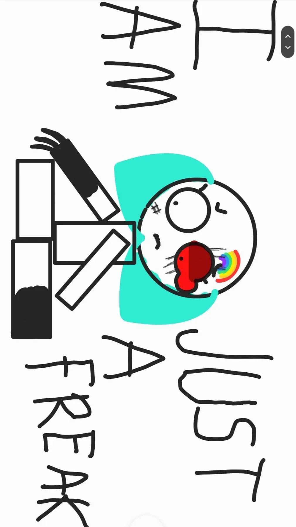 ai character: Monster Rainbowie  background