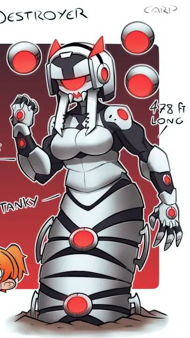 ai character: destructora  background