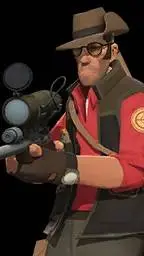 ai character: sniper from TF2  background