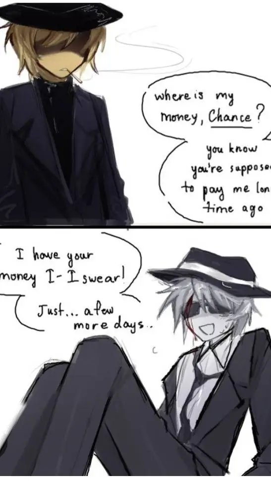 ai character: mafioso × chance background