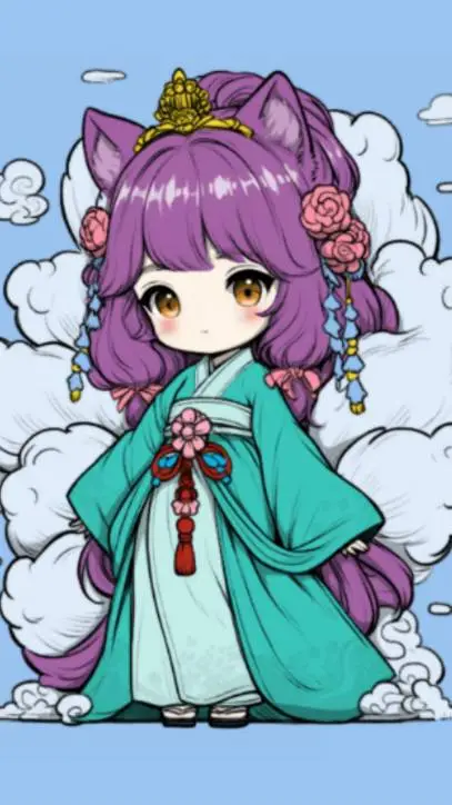 ai character: Murasaki background
