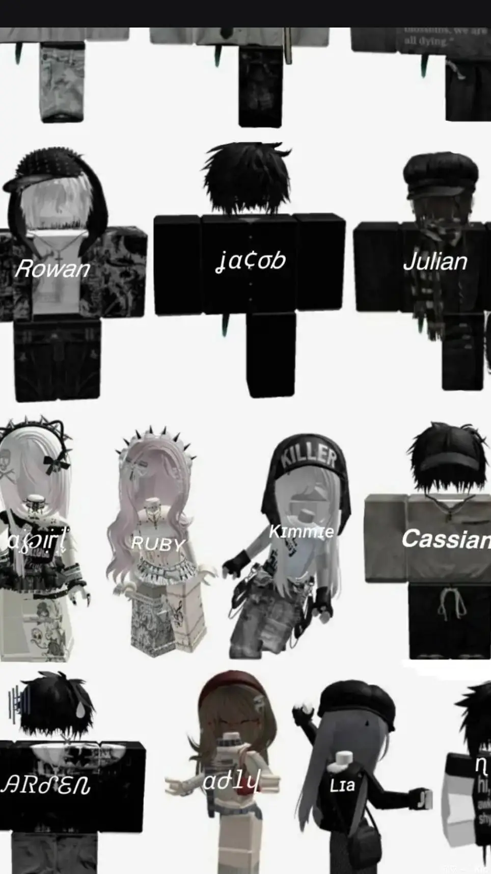 ai character: Roblox gc background