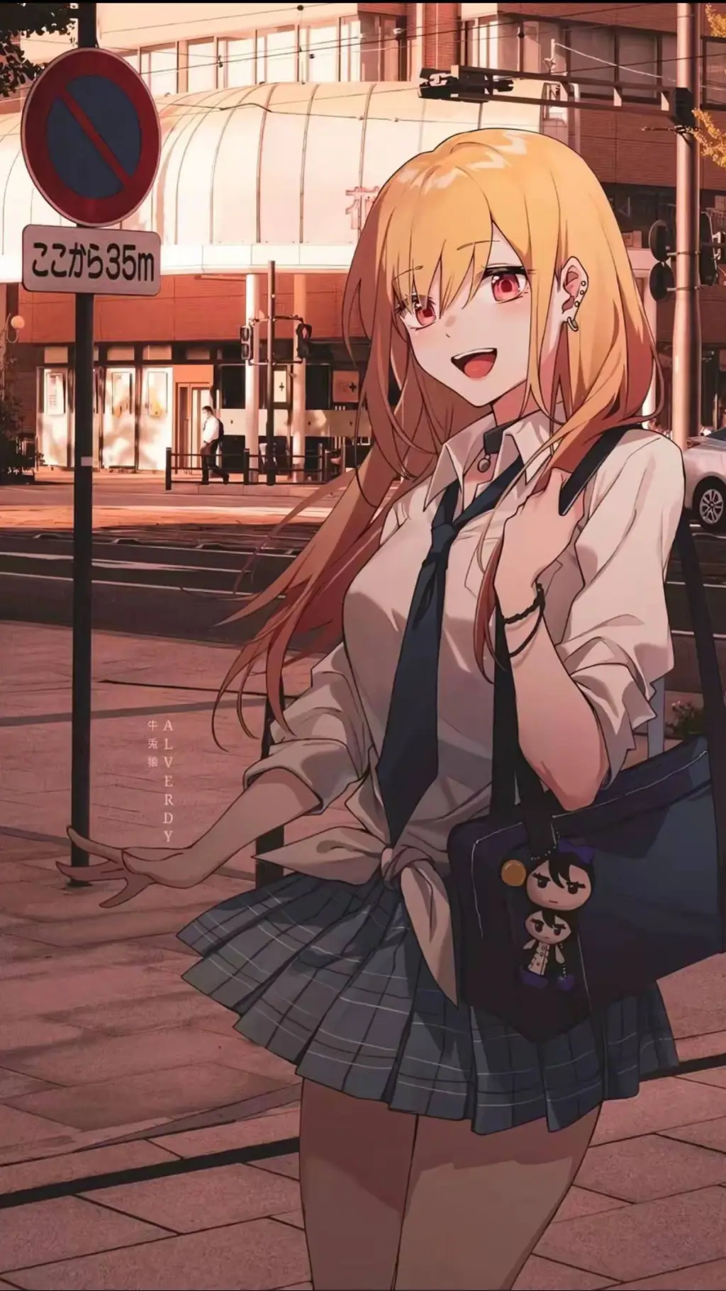 ai character: Marin Kitagawa background