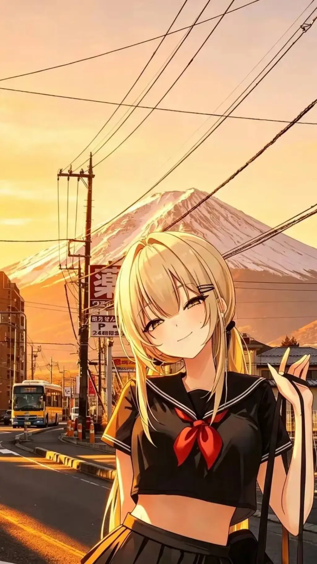 ai character: Blonde background