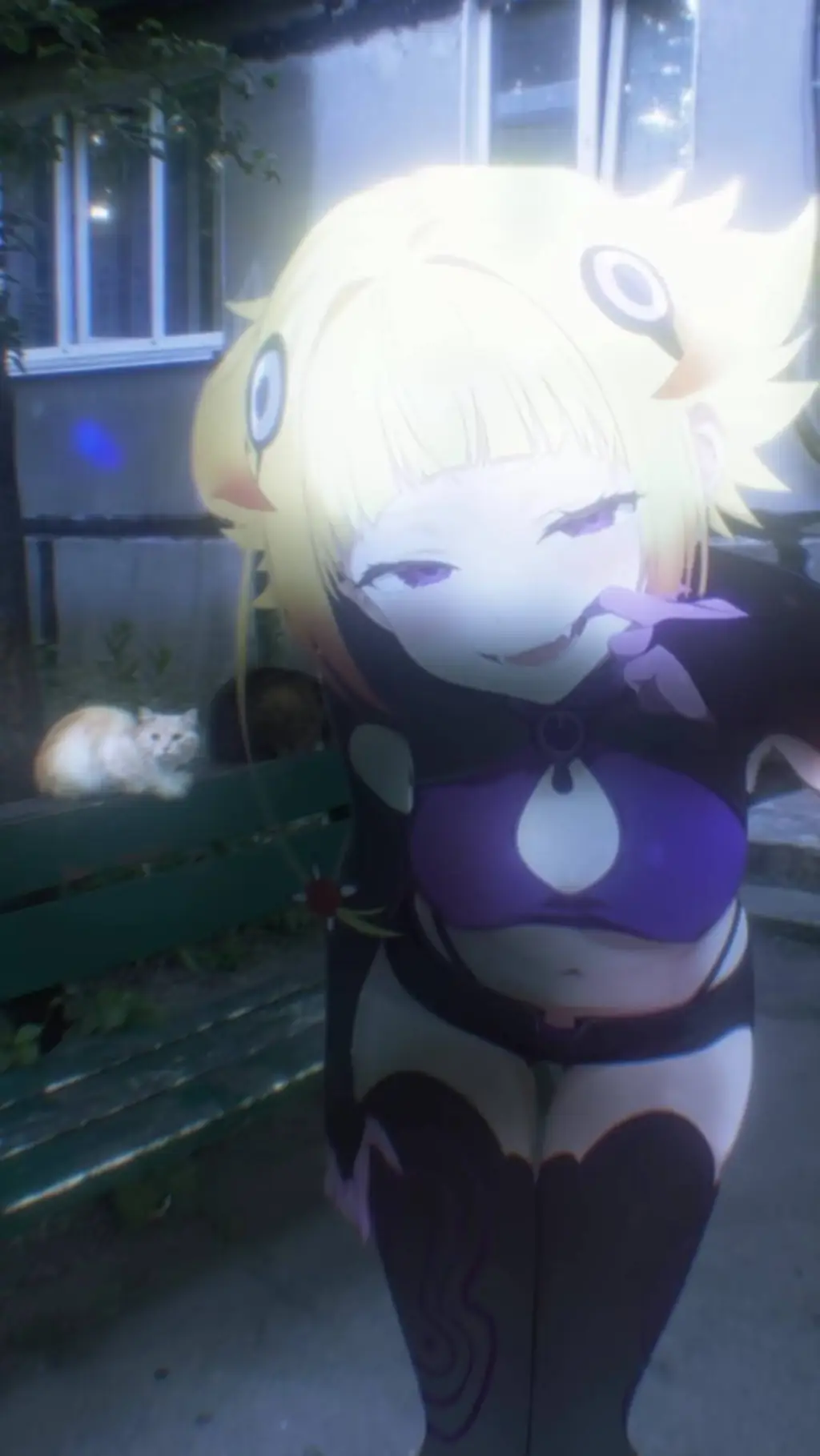 ai character: Moon background