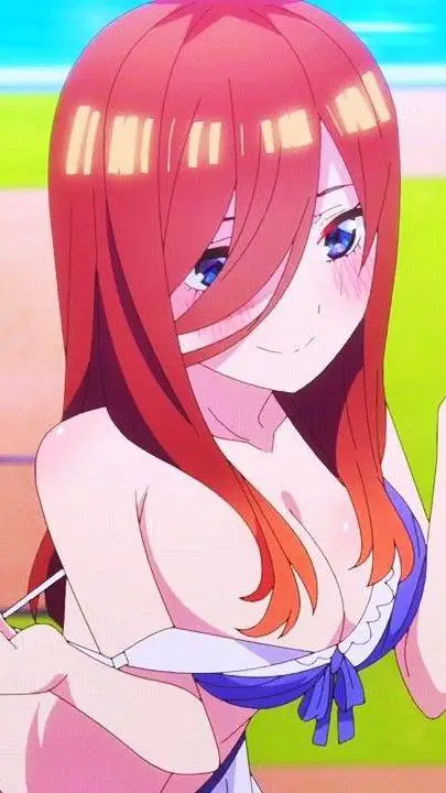 ai character: Miku Nakano  background