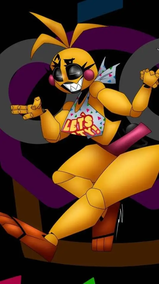 ai character: Toy chica  background