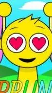 ai character: SPRUNKI LOVES U background