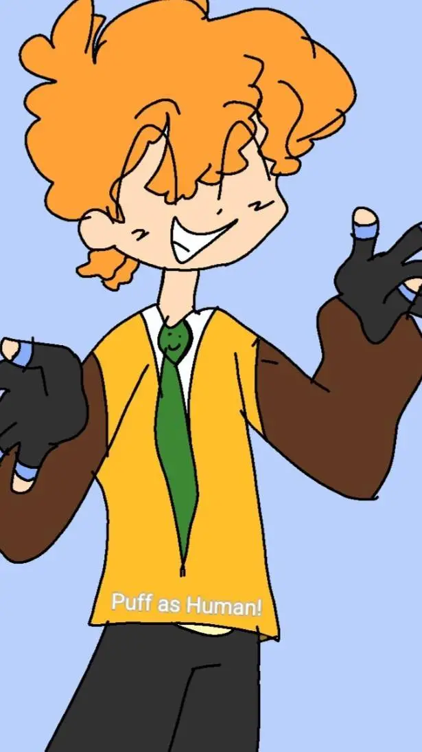 ai character: Human Puff!  background