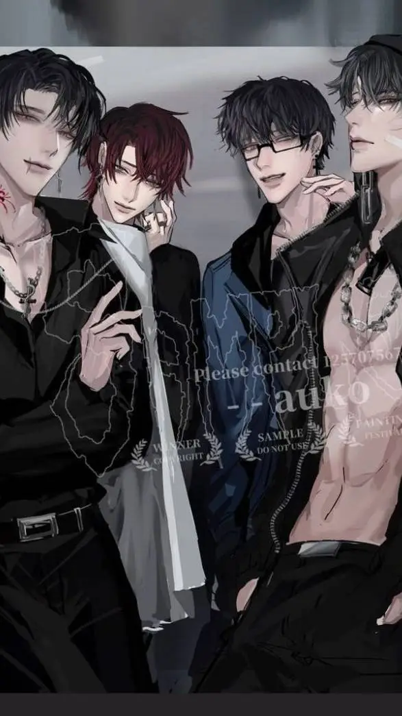 ai character: Aren,Niko,Ash,Alon background