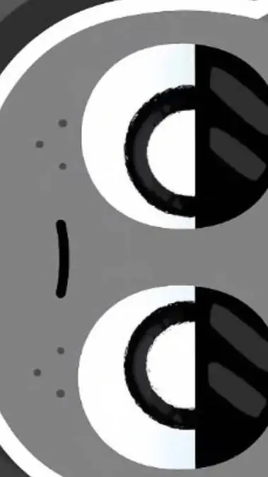 ai character: Gray background