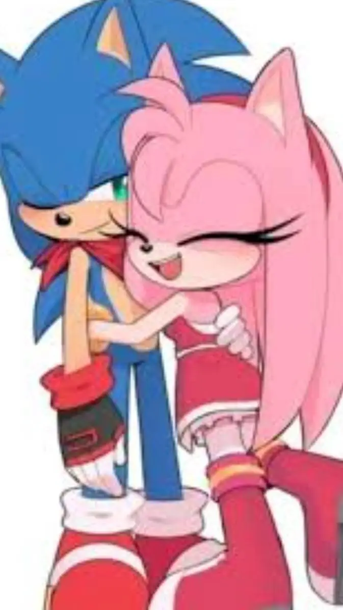 ai character: 💙Sonic × Amy 🩷 background