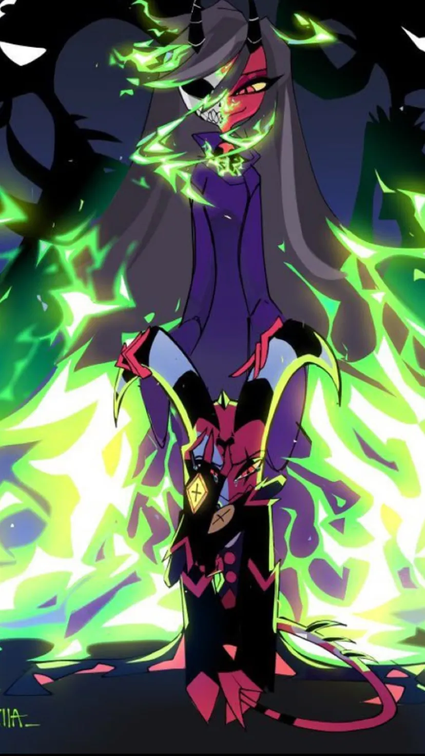 ai character: Helluva boss  background