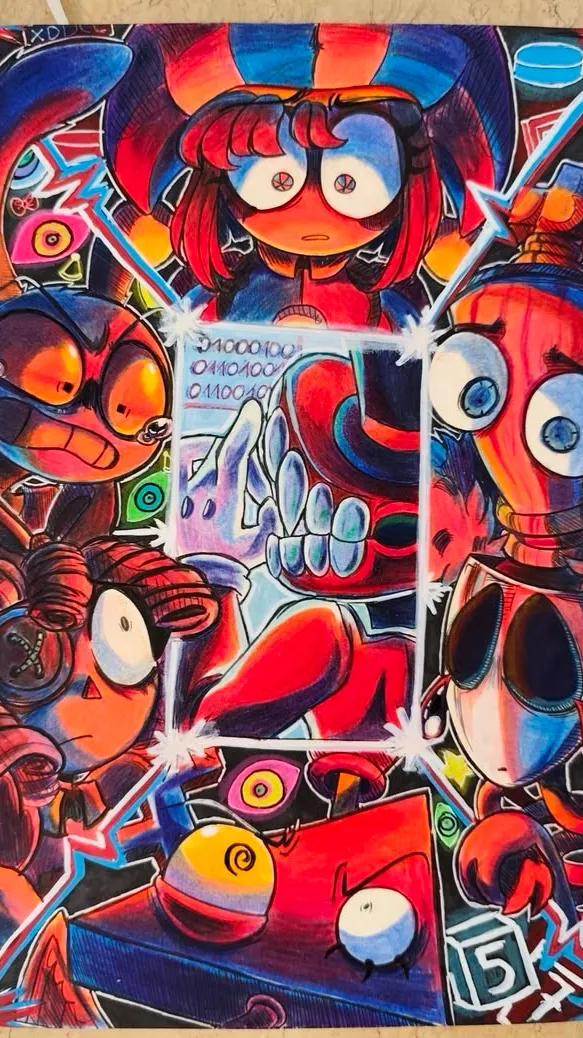 ai character: Digital Circus  background