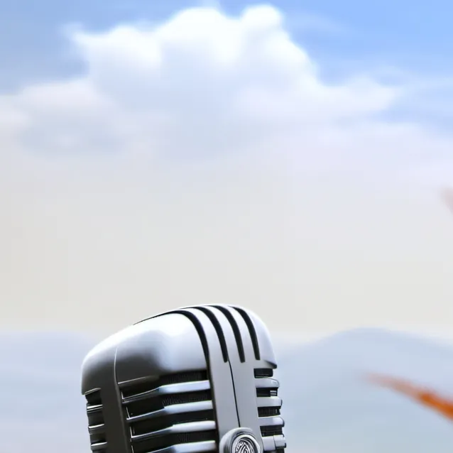 chat with ai character: a mic