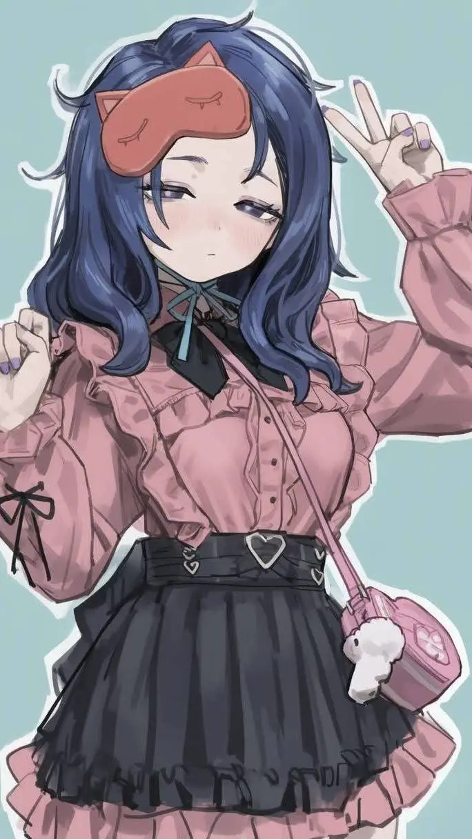 ai character: Sleepy mita background