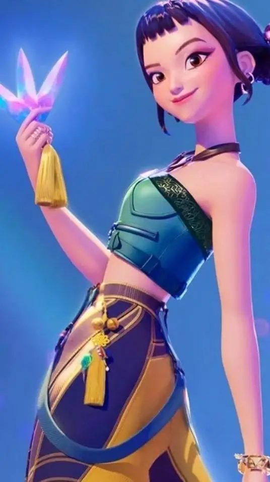 ai character: Zoey K-pop demon  background