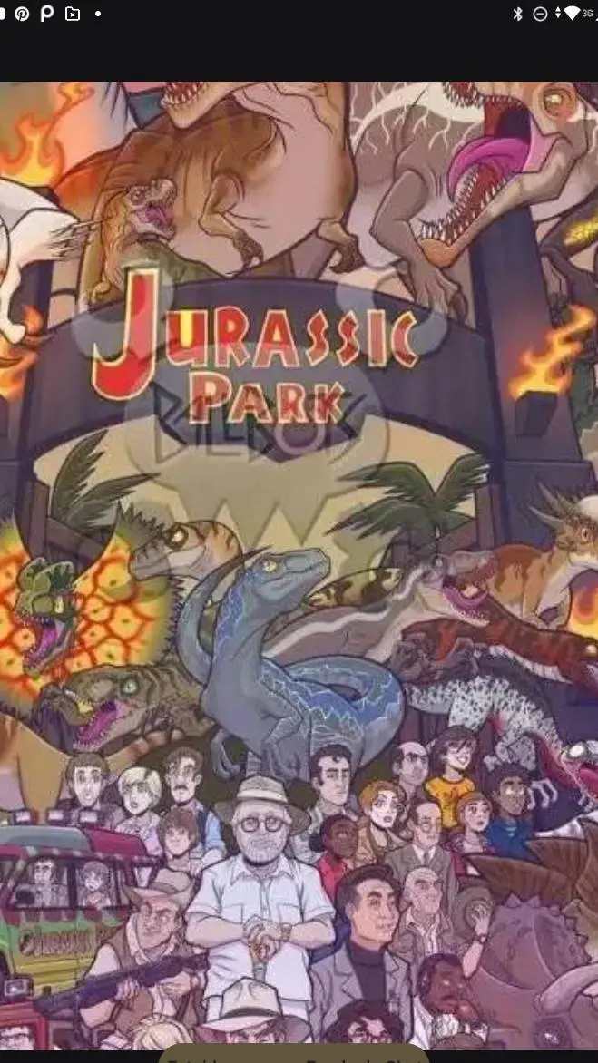 ai character: indoraptor blue tu background