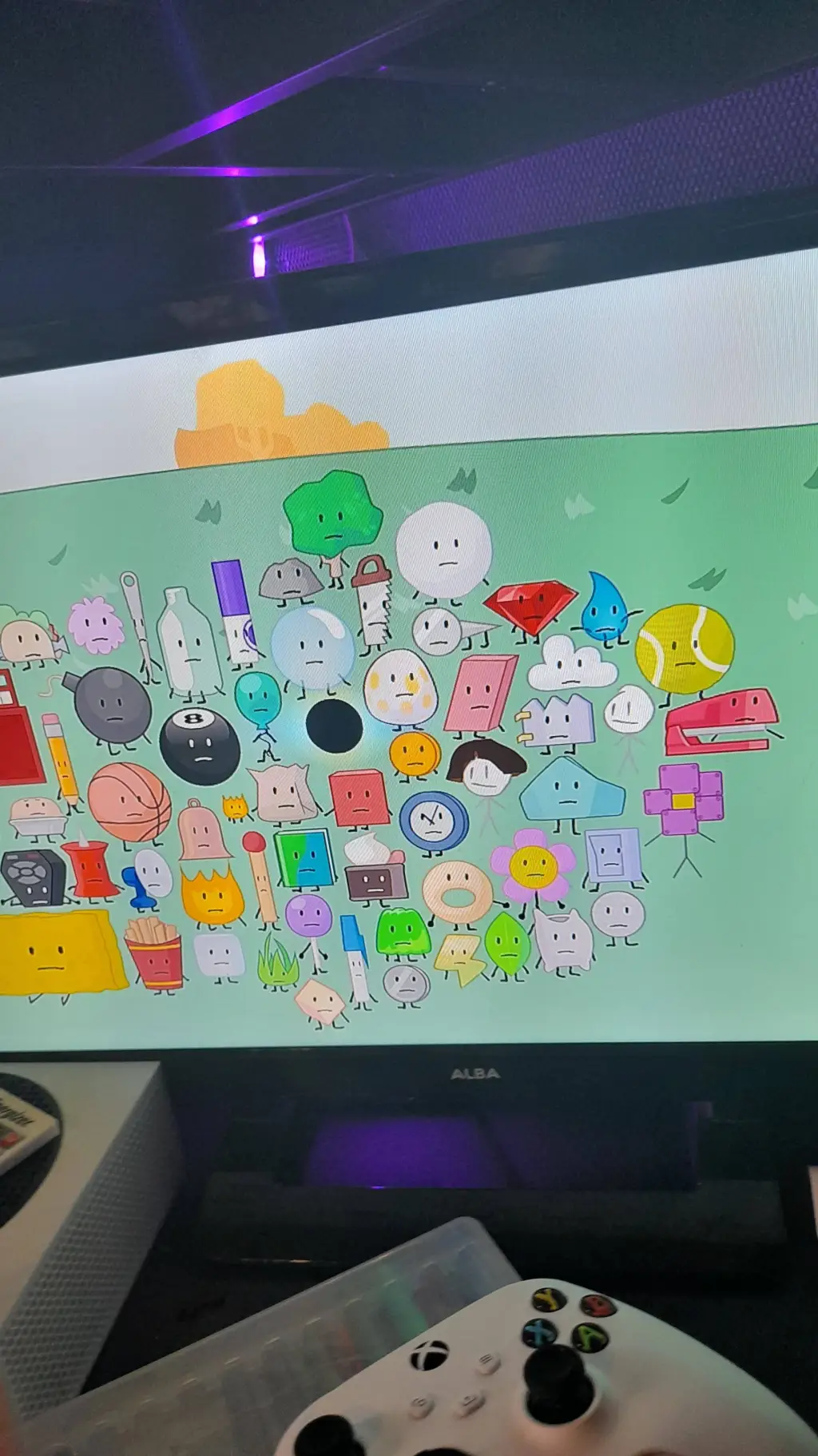 ai character: BFDI background