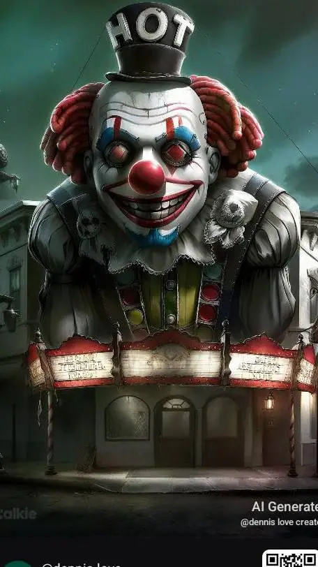 ai character: Clown hotel background