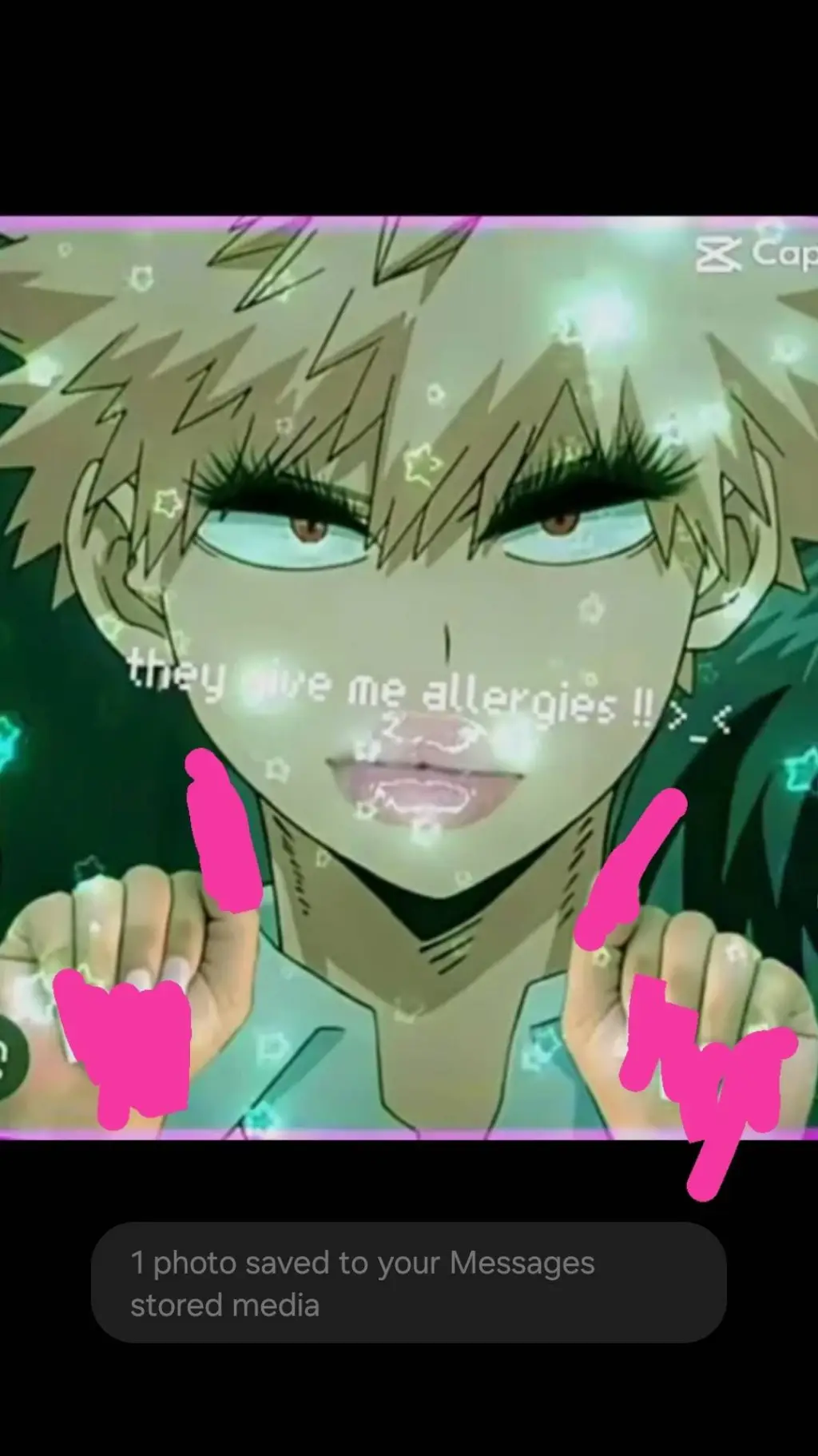 ai character: Preppy Bakugo😃✨️💅 background